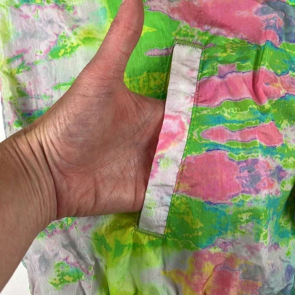Nwt Urban Outfitters Multi Colour 2 way  Windbreaker Rain Jacket - Picture 5 of 11